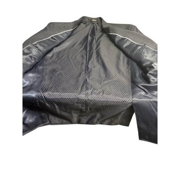 Murano Mens Slim Fit Blue Blazer Jacket - Picture 7 of 12